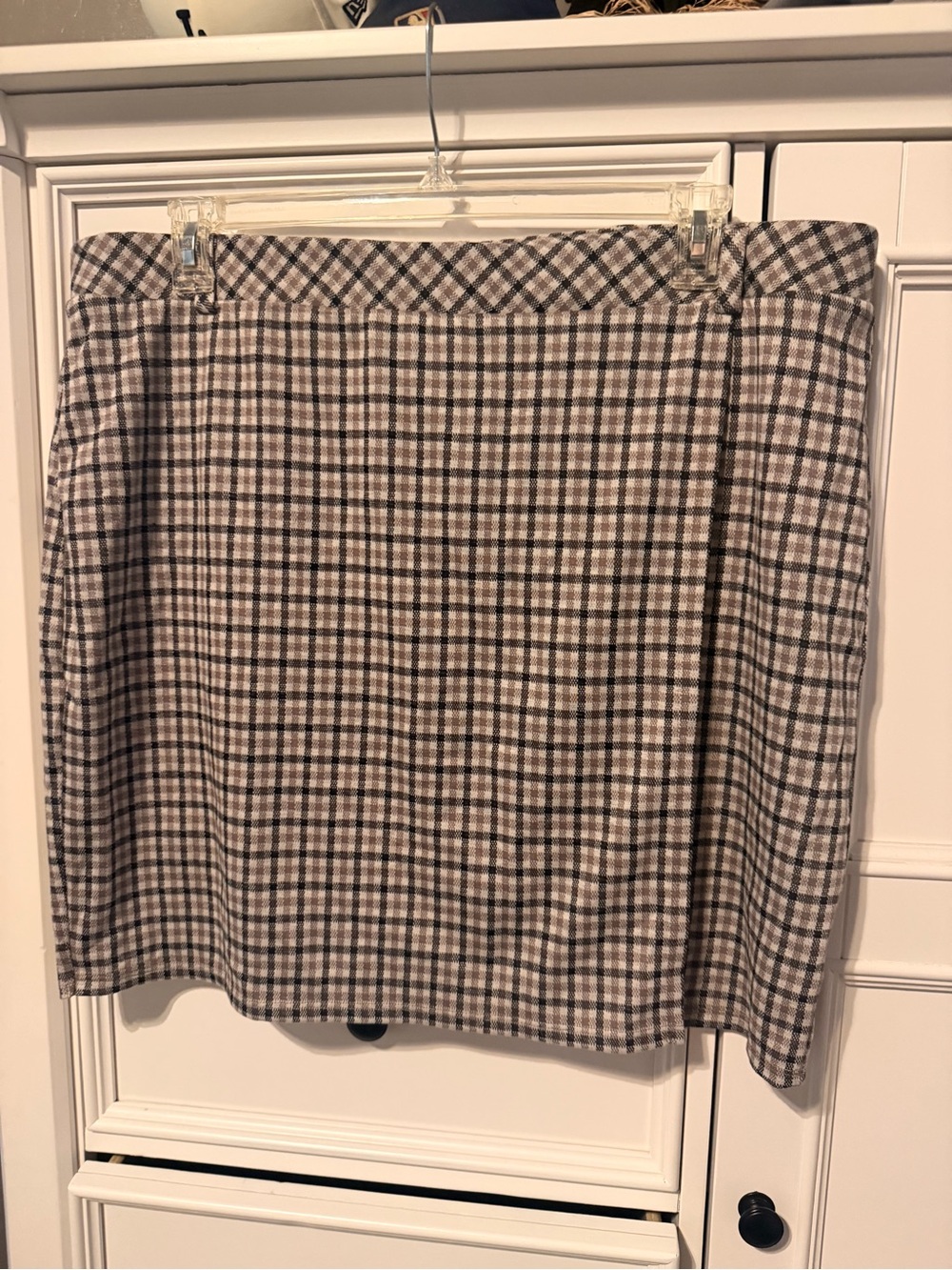 torrid Plaid Mini Skirt in Brown and Black